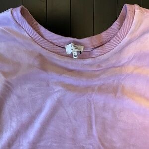 NYDJ Women's Pullover Velour Basic Sweatshirt Top